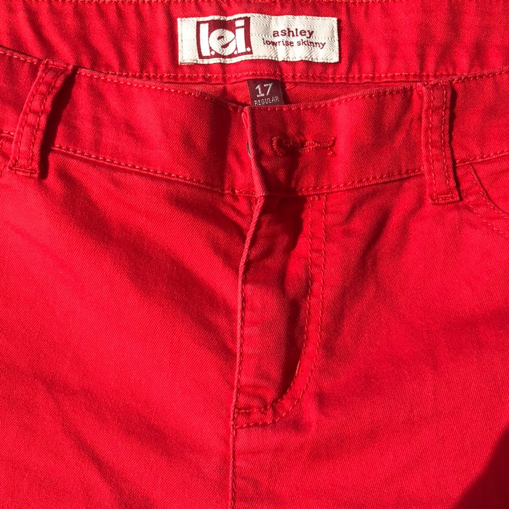 LEI red skinny jeans